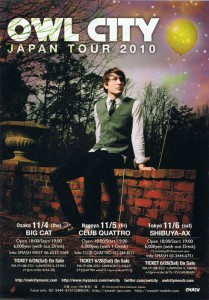 OWL CITY JAPAN TOUR 2010